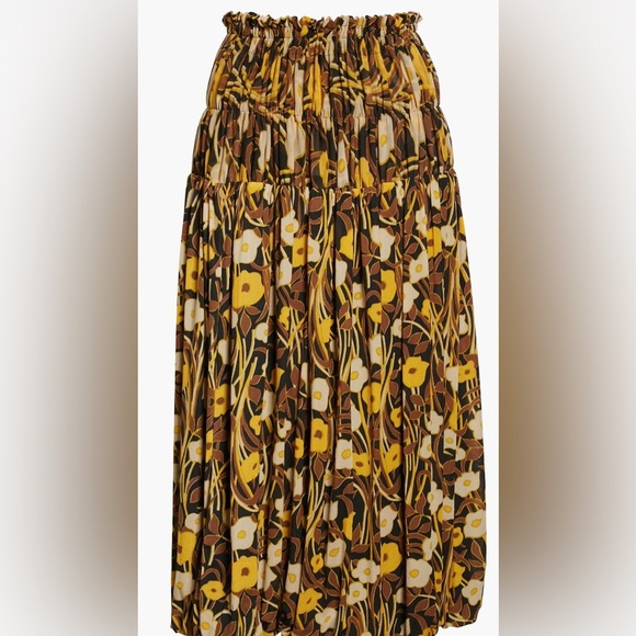 Rebecca Taylor Floral Tiered Mesh Skirt – Size Small - Picture 5 of 14